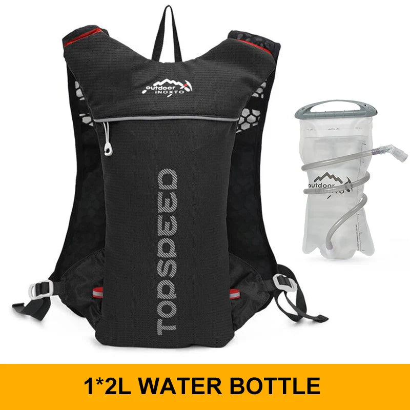 INOXTO 5L Trail Running Backpack - Ultra-Light Hydration Vest for Marathon & Cycling with 1.5L/2L Water Bag