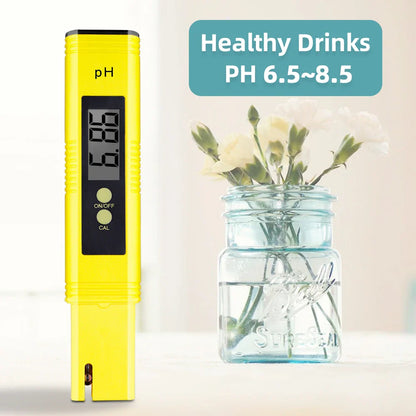 PH & TDS Meter Digital Water Quality Tester - 0-14 PH, 0-9990PPM, LCD Water Purity Analyzer for Aquarium & Filter