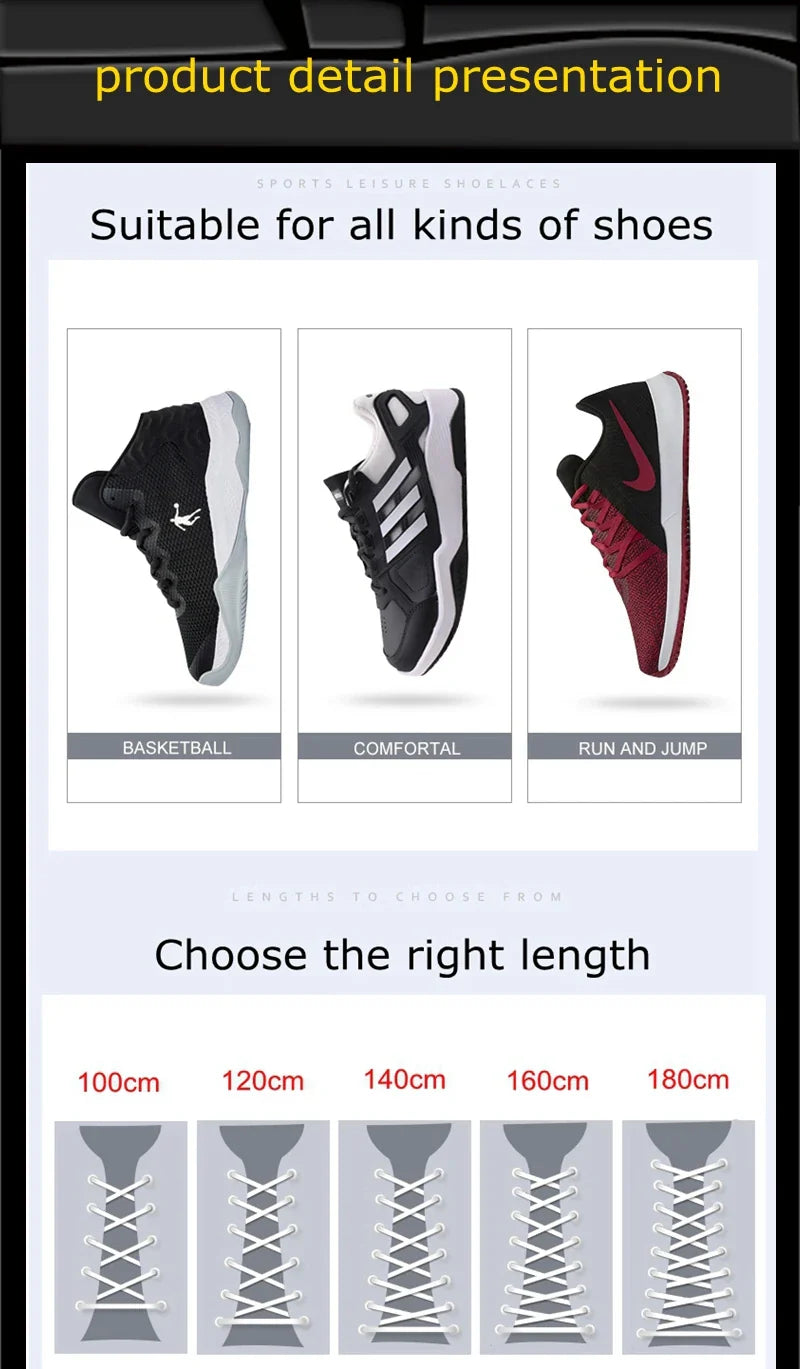 Classic Round Shoelaces – High-Quality Multi-Color Sport & Casual Shoe Laces for Men & Women