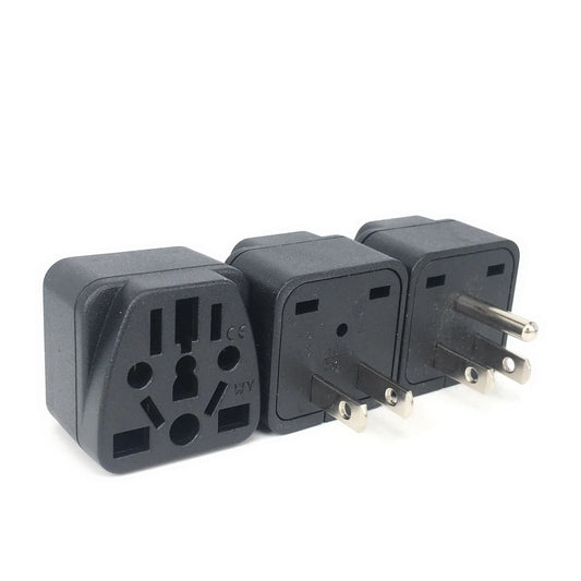 Universal Travel Adapter – German, Russia, AU, UK, KR, EU to US AC Power Socket Type B 10A for USA & Japan