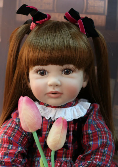 60cm Lifelike Reborn Toddler Doll – High-Quality Silicone Vinyl Princess Baby Girl Doll