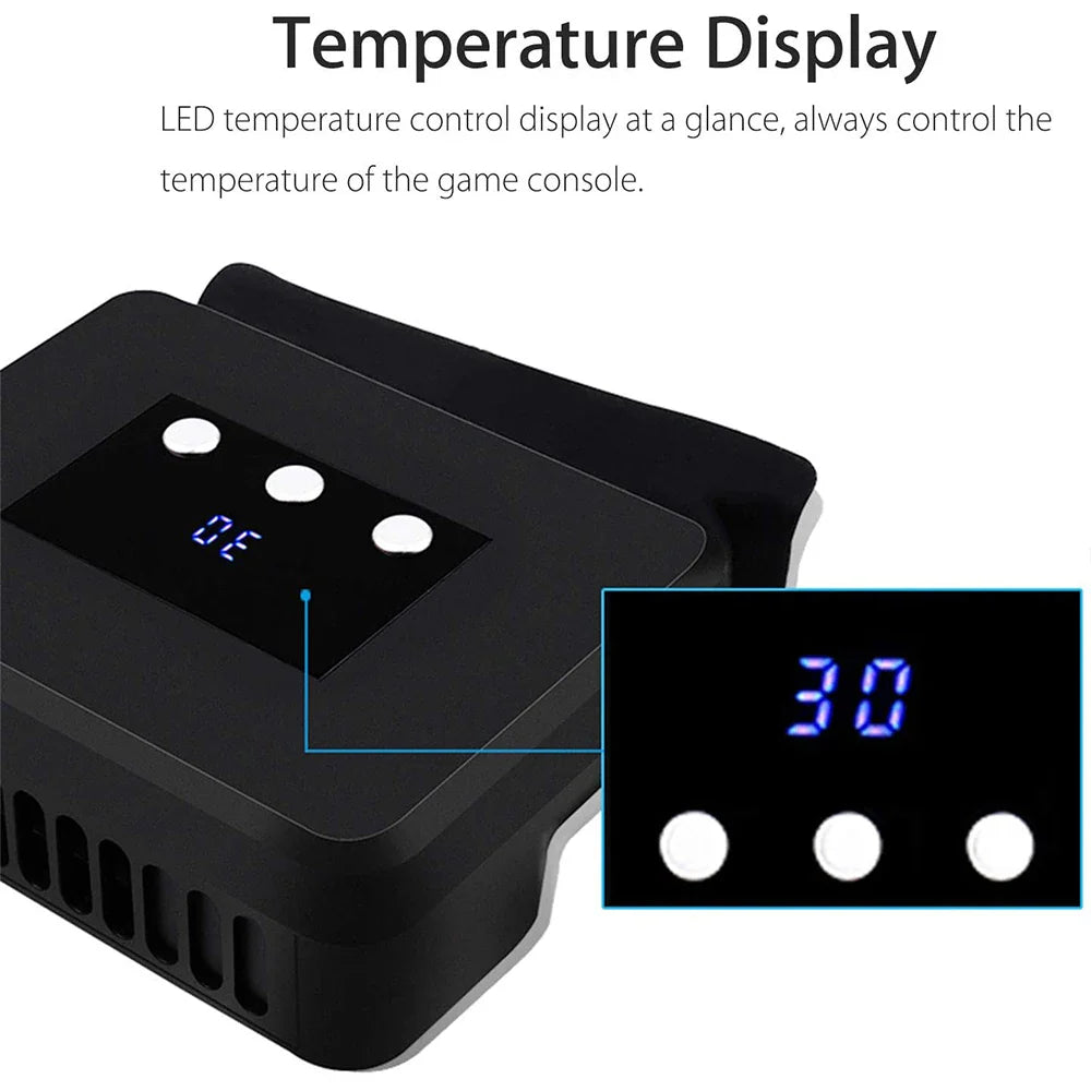 External Cooling Fan for Nintendo Switch – Turbo Pump Radiator Base with LED Display for Switch Docking Station