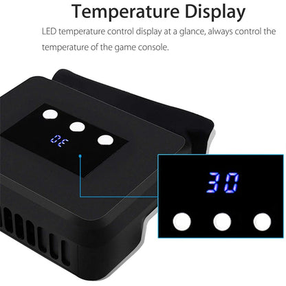 External Cooling Fan for Nintendo Switch – Turbo Pump Radiator Base with LED Display for Switch Docking Station