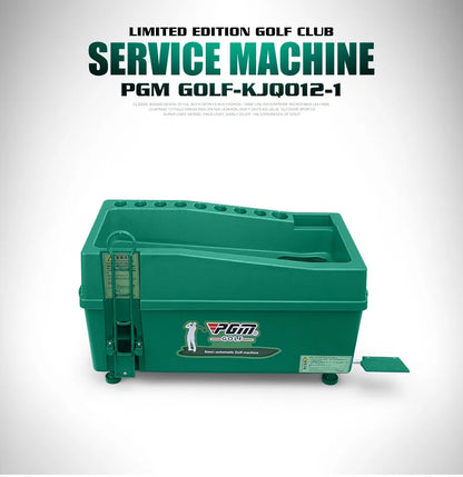 PGM Semi-Automatic Golf Ball Machine – ABS Automatic Ball Dispenser, Golf Clubs Holder, Training Service Equipment