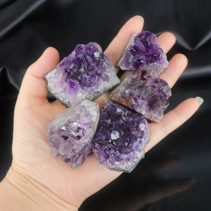 Amethyst Geode Crystal Wand — 10-70g Natural Quartz Stone Point for Energy Healing & Home Décor (30-50mm)