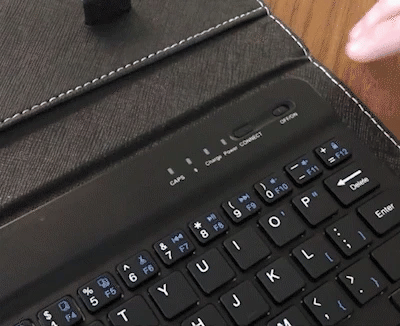 Mini Wireless Bluetooth Keyboard for iPhone, Huawei, Xiaomi, Tablets - Portable Mobile Phone Gaming Keyboard with PU Case Support