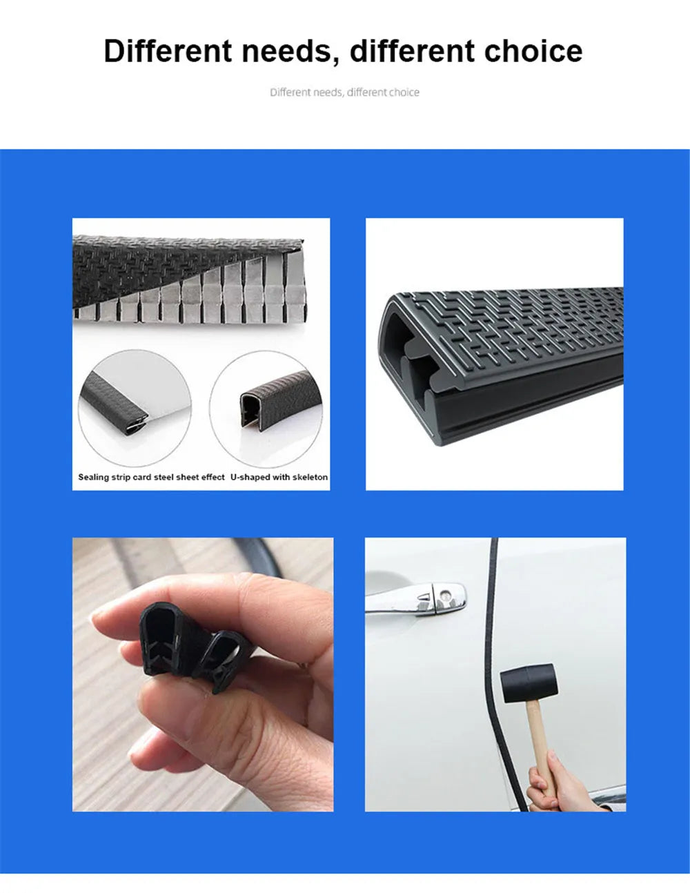 Car Door Protector Strip | Edge Guard Trim for Scratch, Noise Reduction & Anti-Collision Protection
