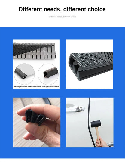 Car Door Protector Strip | Edge Guard Trim for Scratch, Noise Reduction & Anti-Collision Protection