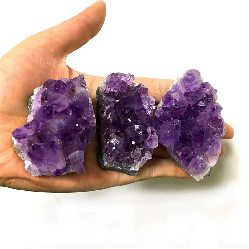 Amethyst Geode Crystal Wand — 10-70g Natural Quartz Stone Point for Energy Healing & Home Décor (30-50mm)