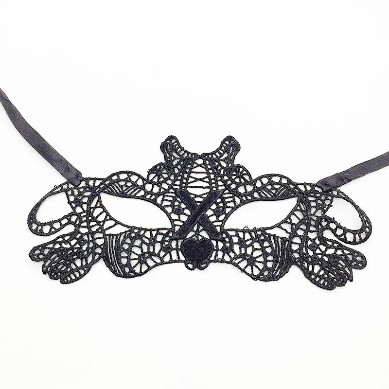 Sexy Lace Eye Mask for Women — Venetian Masquerade, Halloween & Carnival Half-Face Cosplay Party Mask