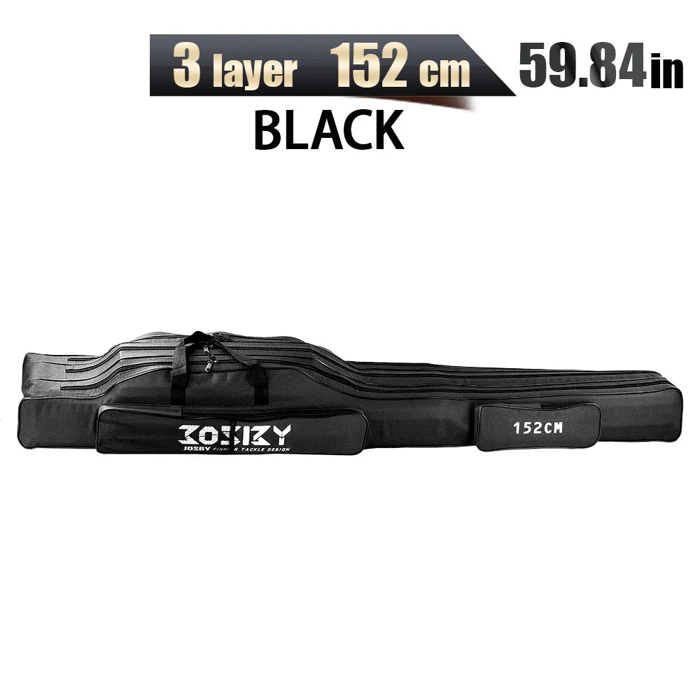 PROXPE Foldable Oxford Fishing Rod Bag – Multi-Purpose Fishing Gear Storage, 60-180cm High Quality