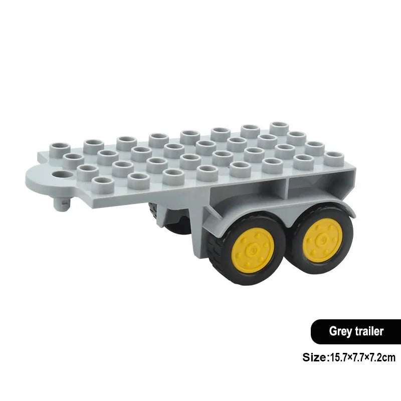 New Large Building Blocks Toys – Cartoon Princess Carriage, Car & Airplane Vehicle Models, Big Bricks Gift for Kids