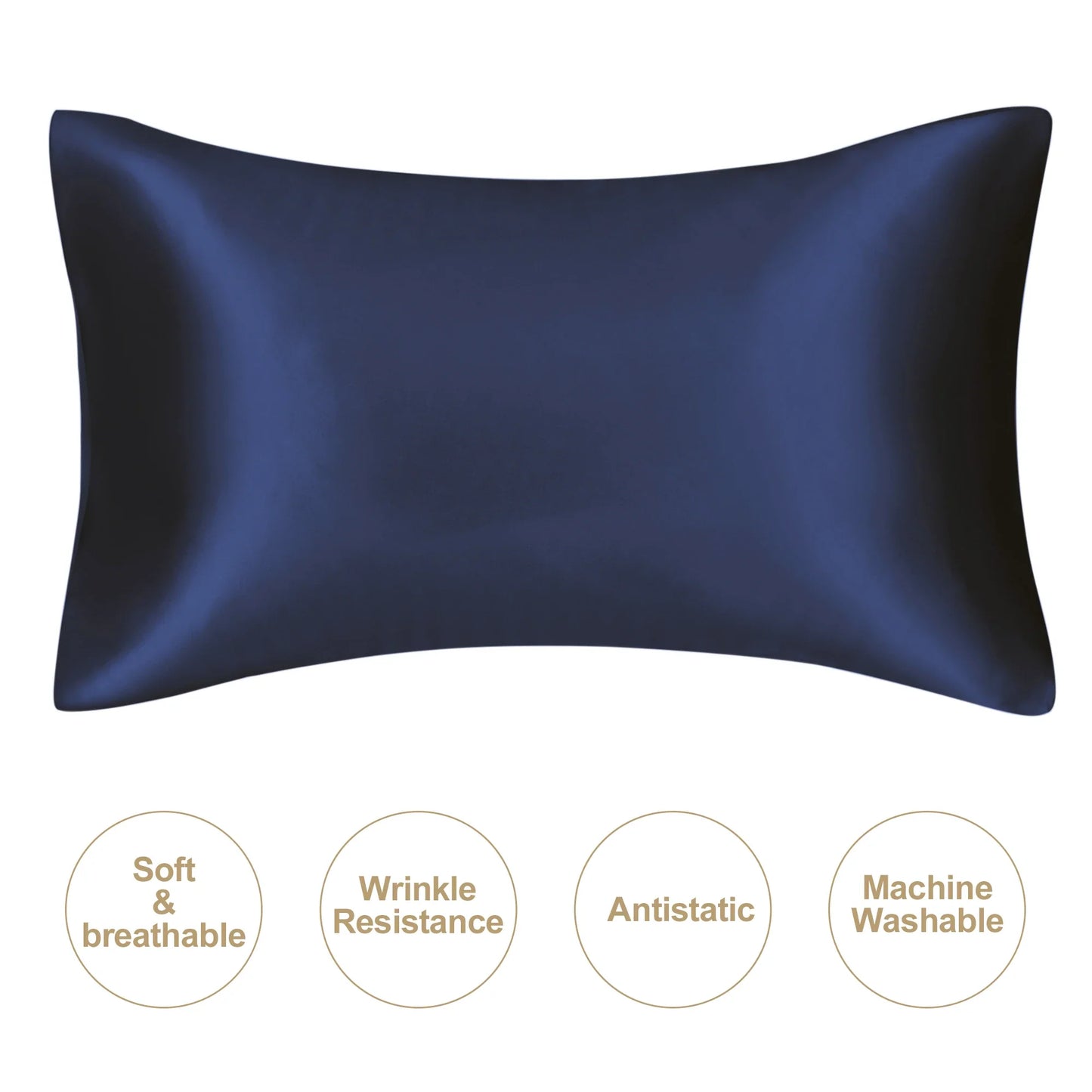 JuwenSilk Mulberry Silk Pillowcase – Soft Satin Silk Pillow Cover for Standard & Queen Size Bedding, Skin & Hair Care Luxury Sleep