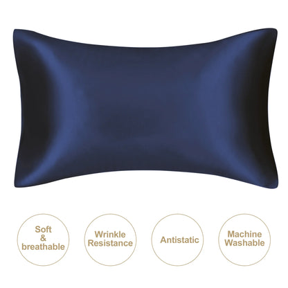 JuwenSilk Mulberry Silk Pillowcase – Soft Satin Silk Pillow Cover for Standard & Queen Size Bedding, Skin & Hair Care Luxury Sleep