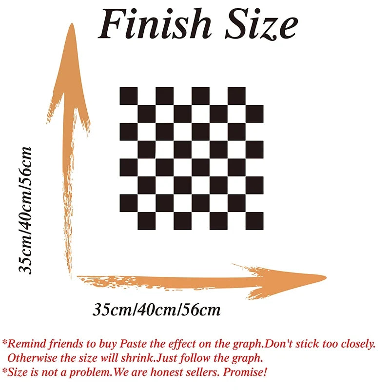 Chess & Checker Game Board Wall Decal - Vinyl Playroom, Kids Room & Man Cave Decor