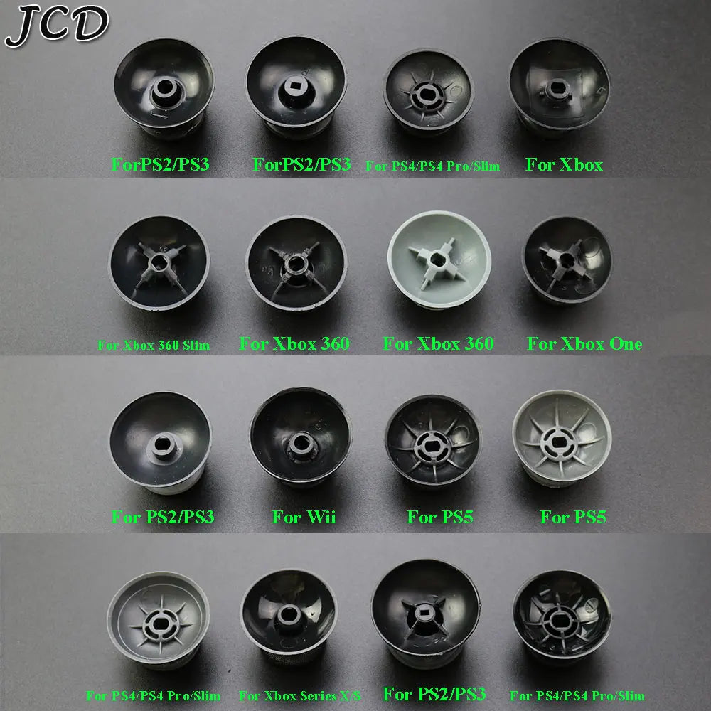JCD 10PCS Replacement 3D Analog Thumbstick Caps – Mushroom Grip Covers for PS2, PS3, PS4 Pro, PS5, Xbox One & 360