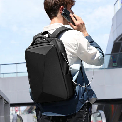 Fenruien Anti-Theft Laptop Backpack - Waterproof School and Business Travel Backpack with USB Charging, New Design for Men
