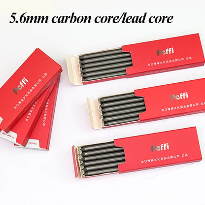 5.6mm Mechanical Pencils & Charcoal Graphite Lead – Soft, Medium & Hard HB to 14B Sketch Drawing Core