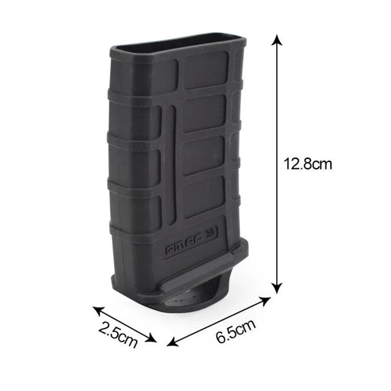Tactical M4/M16 Fast Magazine Rubber Holster - 5.56 Mag Bag Sleeve Slip Cover for Gun Airsoft Cartridge, Hunting Accessories