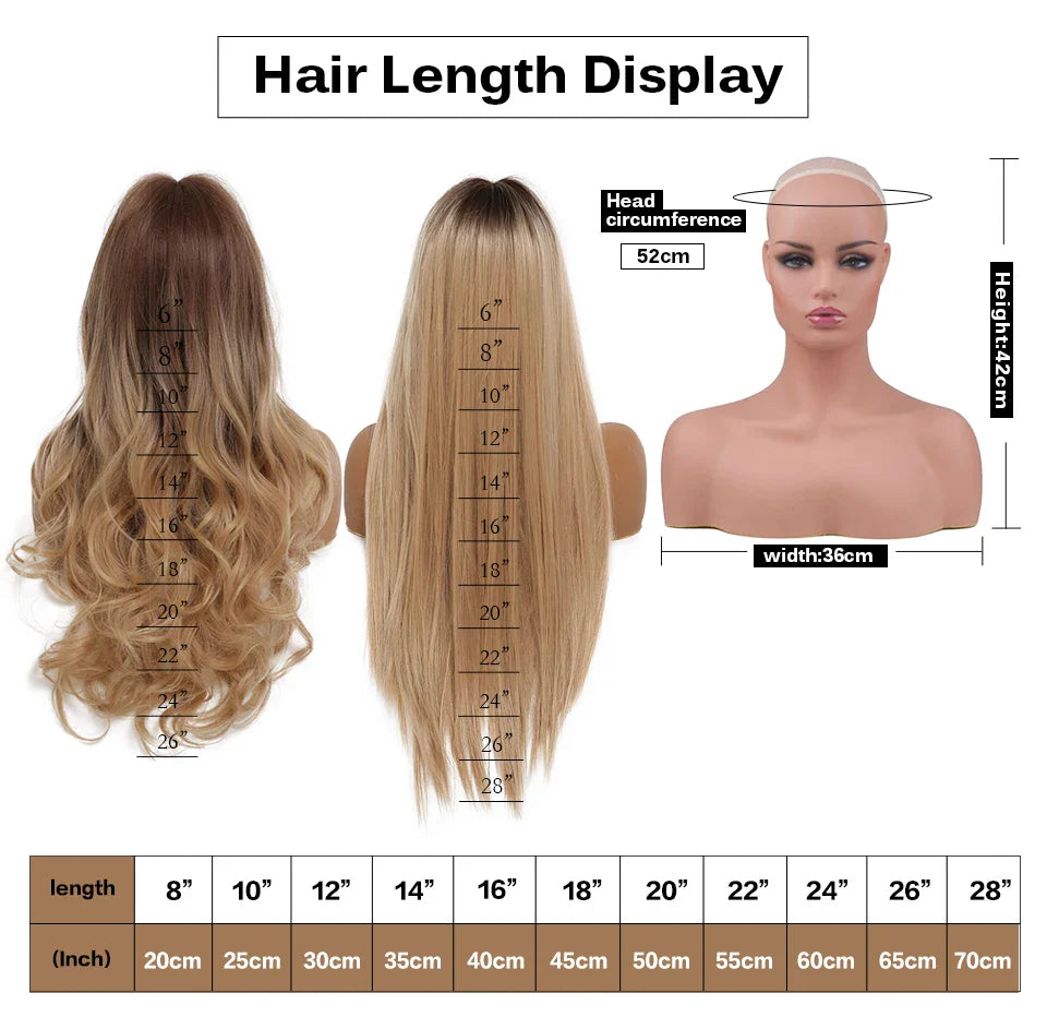 ALAN EATON Blonde Layered Synthetic Wig with Bangs – Long Straight Heat-Resistant Wig for Women & Girls, Natural Daily Hair