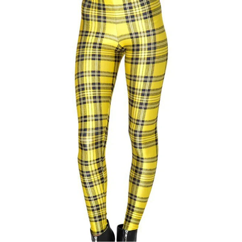 Women Summer Cartoon Print Leggings – Mermaid Galaxy Animal Donald Duck High Waist Stretch Slim Fit Milk Silk Pants L-1467