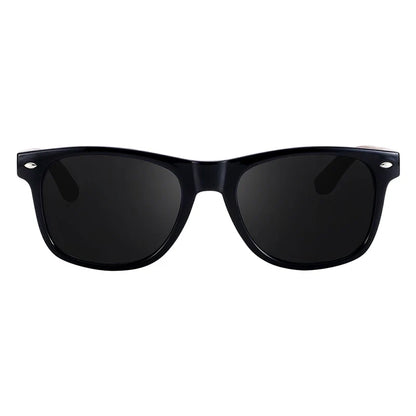 BARCUR Black Walnut Wood Polarized Sunglasses for Men – High-Quality Square UV400 Eyewear with Original Box