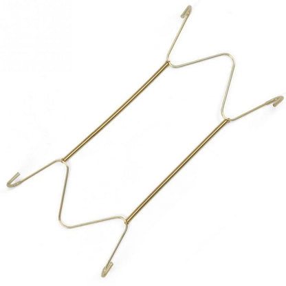 Stainless Steel Plate Holder Hanger - Wall-Mounted Spring Hook for Plates and Home Decoration - Multi-Purpose Kitchen Organizer