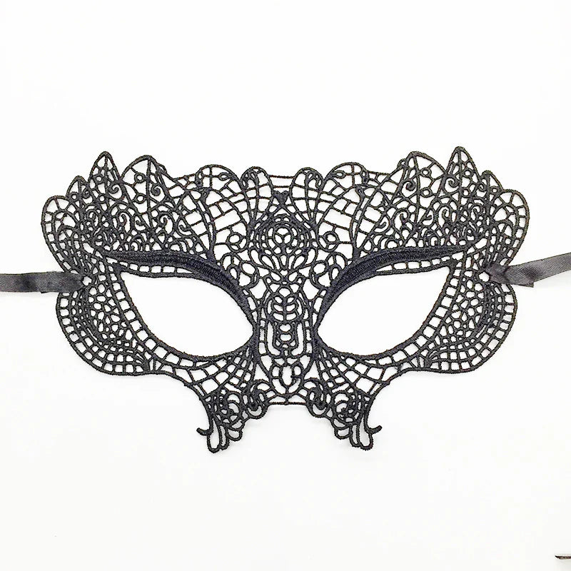 Sexy Lace Eye Mask for Women — Venetian Masquerade, Halloween & Carnival Half-Face Cosplay Party Mask