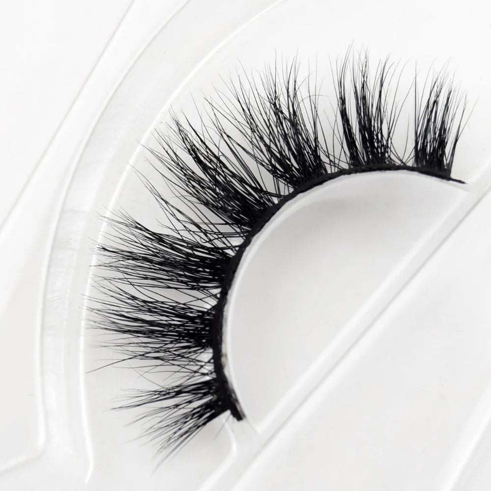 Visofree 3D Mink Eyelashes – Thick Handmade Full Strip Cruelty-Free False Lashes for Makeup M56