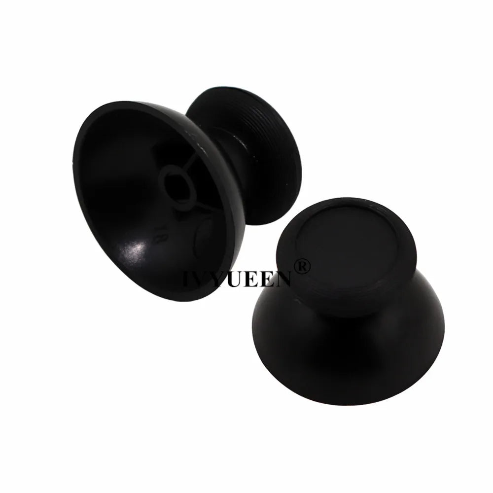 IVYUEEN 100PCS Black Analog Stick Caps – Thumb Grip Covers for PS5, PS4, PS3 & Xbox Controllers
