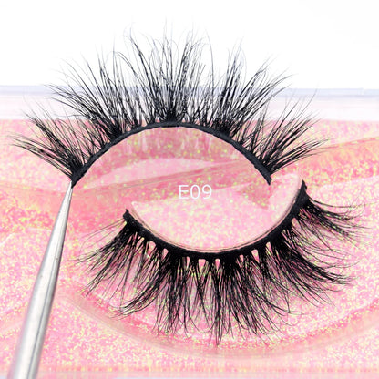 Visofree 3D Mink Eyelashes – Thick Handmade Full Strip Cruelty-Free False Lashes for Makeup M56