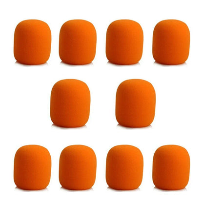 10pcs Thick Microphone Foam Covers - Professional Windscreen Sponge Caps for Studio Mic Protection