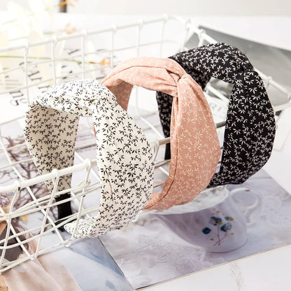 Fashion Leopard Print Headband — Wide Cross Elastic Bow Hairband for Women & Girls Hair Accessories