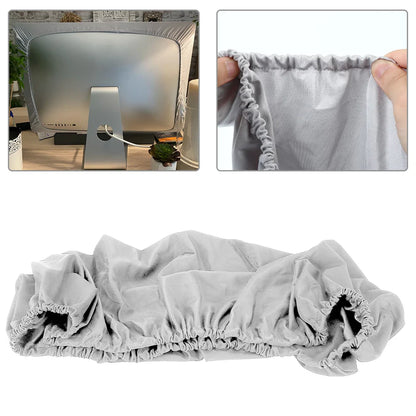 Computer Dust Cover — Flexible Polyester 27-Inch Monitor Protector, Dust-Proof Cover for iMac, MacBook Pro, Air