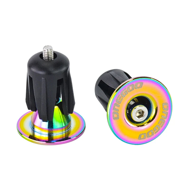 Gipsy ONEGOO Bike Handlebar End Caps - 1 Pair of Aluminum Alloy Grips and Plugs for MTB Bicycle Accessories