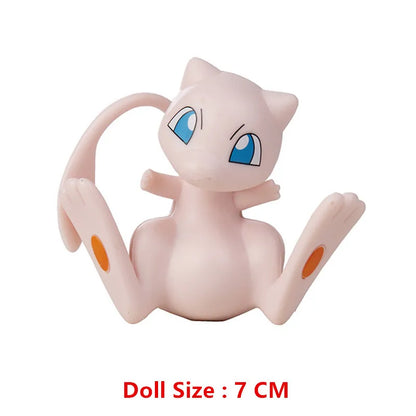 Pokemon 4-13cm Anime Figures – Pikachu, Mewtwo, Charmander, Blastoise Action Model Toy Gifts