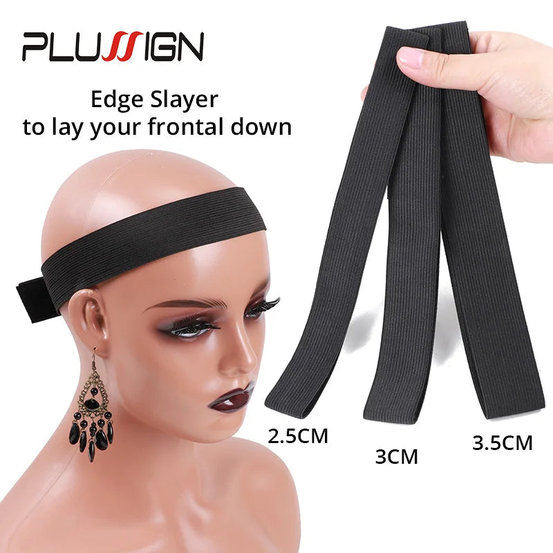 Adjustable Wig Edge Slayer Band: Magic Sticker Melt Band for Lace Wigs - 2.5-4cm Width Elastic Hair Band for Perfect Edges