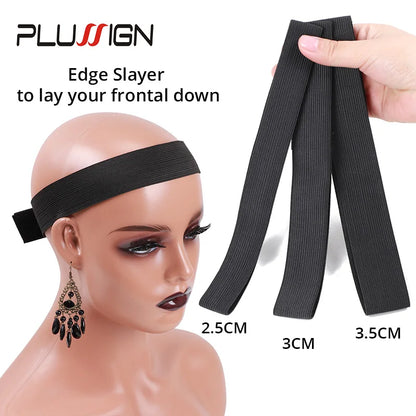 Adjustable Wig Edge Slayer Band: Magic Sticker Melt Band for Lace Wigs - 2.5-4cm Width Elastic Hair Band for Perfect Edges