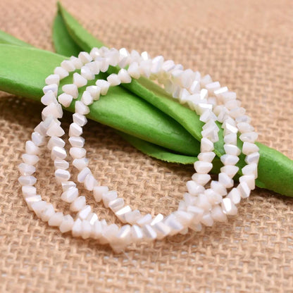 Yanqi Triangle Crystal Beads - 38 Colors 4mm Loose Glass Beads for DIY Jewelry Making Earrings Necklace Crafts