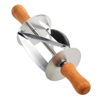 Stainless Steel Croissant Bread Dough Pastry Rolling Cutter: Baking Tool for Perfect Croissant