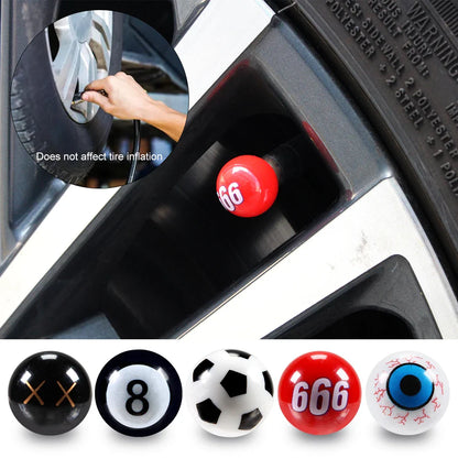AUTCOAT Universal Car Tire Valve Caps – 4/8Pcs Wheel Dust Covers for Cars, Trucks, SUVs, Motorcycles, Bikes