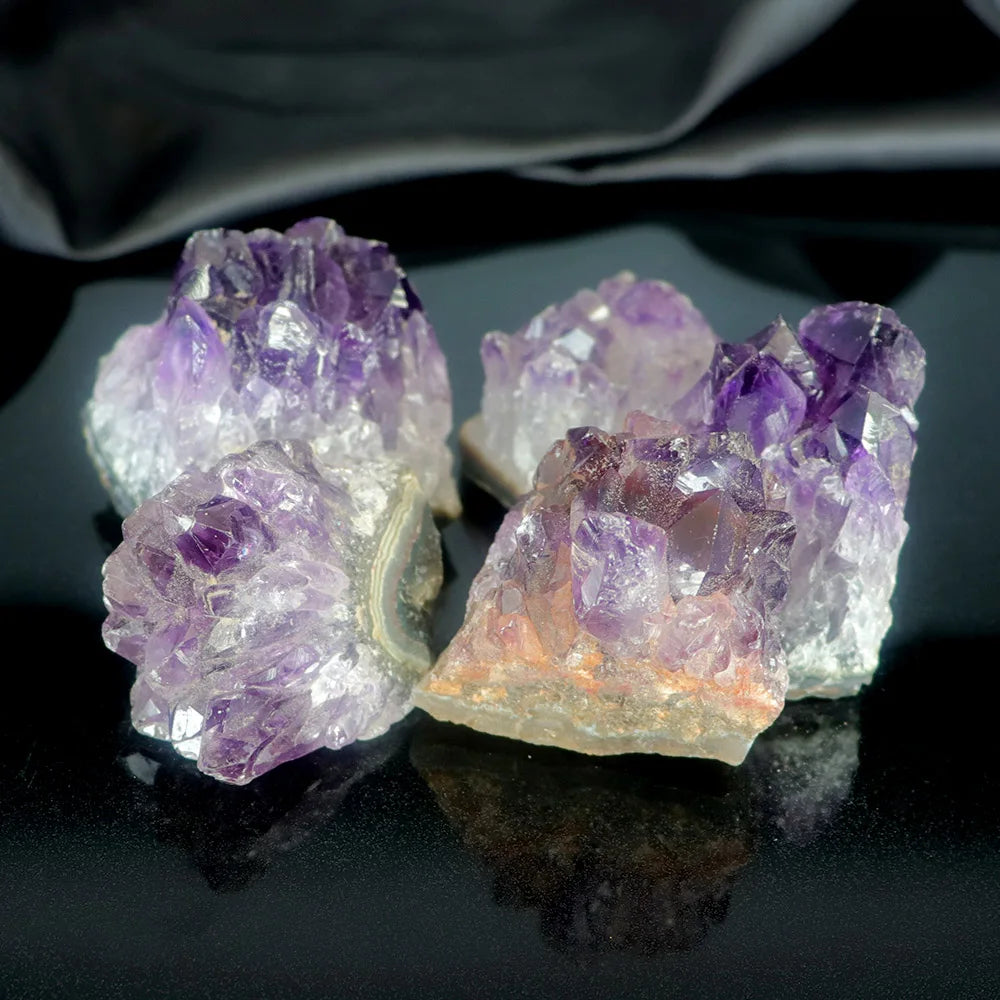 Amethyst Geode Crystal Wand — 10-70g Natural Quartz Stone Point for Energy Healing & Home Décor (30-50mm)