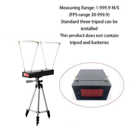 Shooting Chronograph – 30-9999 FPS Velocity Speed Meter for Slingshot, Bow, and Speed Measuring Instruments
