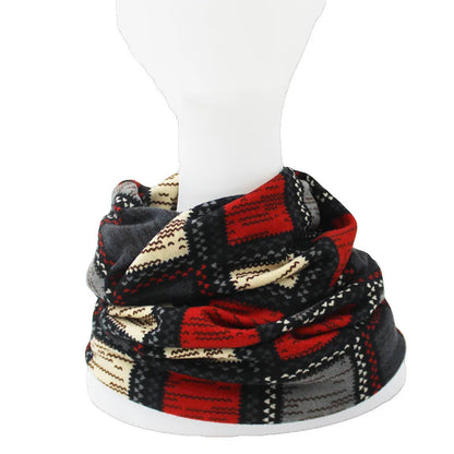 ALTOBEFUN Autumn Winter Unisex Hats - Plaid Design Contrast Color Skullies and Beanies for Men and Women, Model BHT022