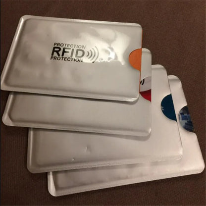 20PCS RFID Card Holder Sleeves - NFC Blocking Aluminum Metal Credit Card Protector Case