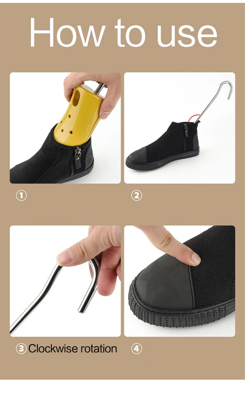 Adjustable Shoe Trees for Boots — Professional Shoe Stretchers & Shapers for Women’s High Heels, Expanders for Upper Widening