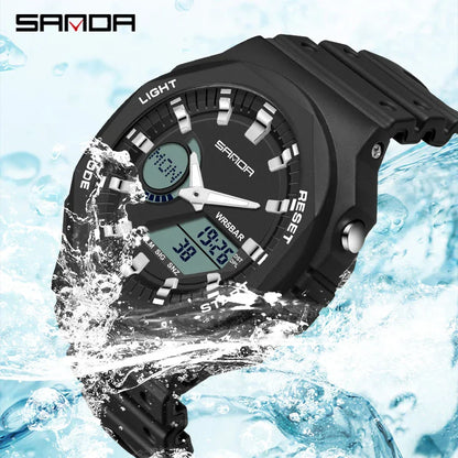 SANDA LED Digital Sports Watch – Waterproof Military Outdoor Watch for Men, Women & Teens
