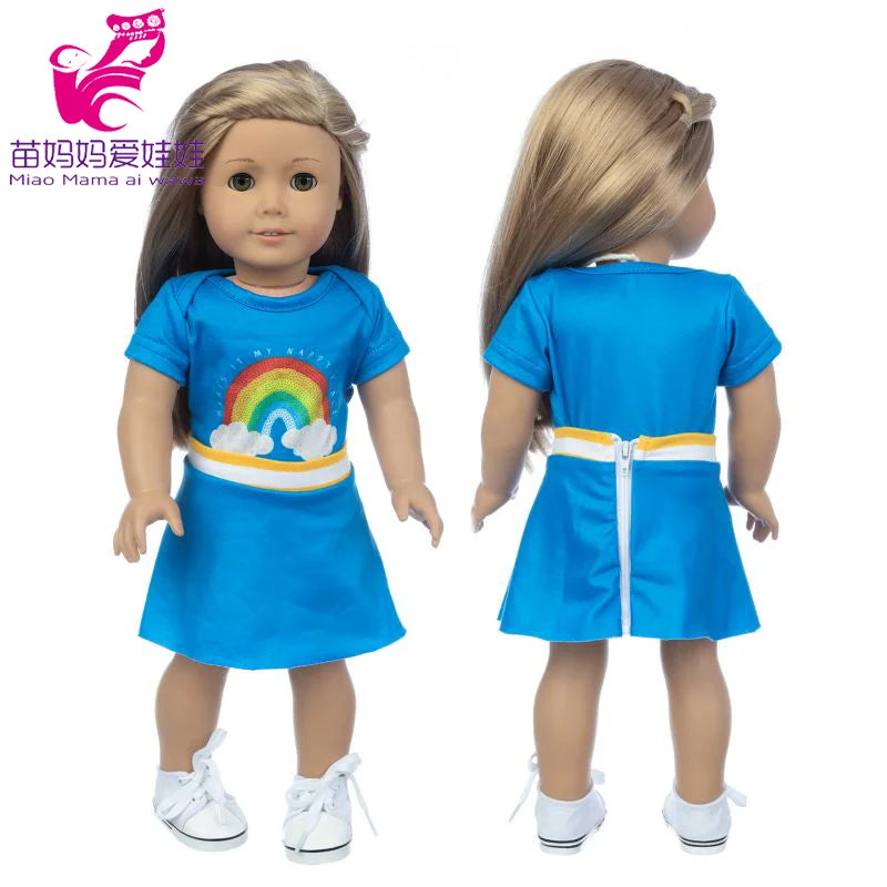 18-Inch American Girl Doll Clothes – Coat, Tights & Pants Outfit for Newborn & Baby Dolls