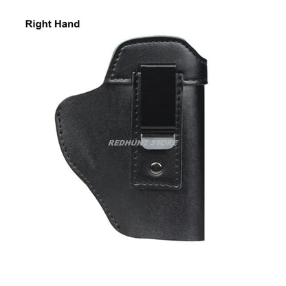Tactical Leather Holster – IWB Concealed Carry Airsoft Gun Holster for Glock 17/19/43, Sig P365, PX4 & M9 9mm Hunting Accessory