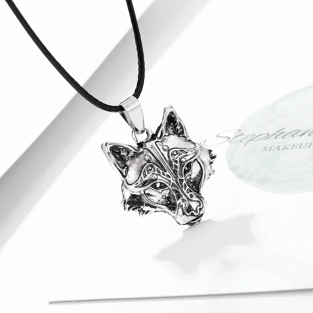 Norse "I Am Wolf" Viking Celtic Necklace for Men & Women - Popular Totem Amulet with Card, Jewelry Gift
